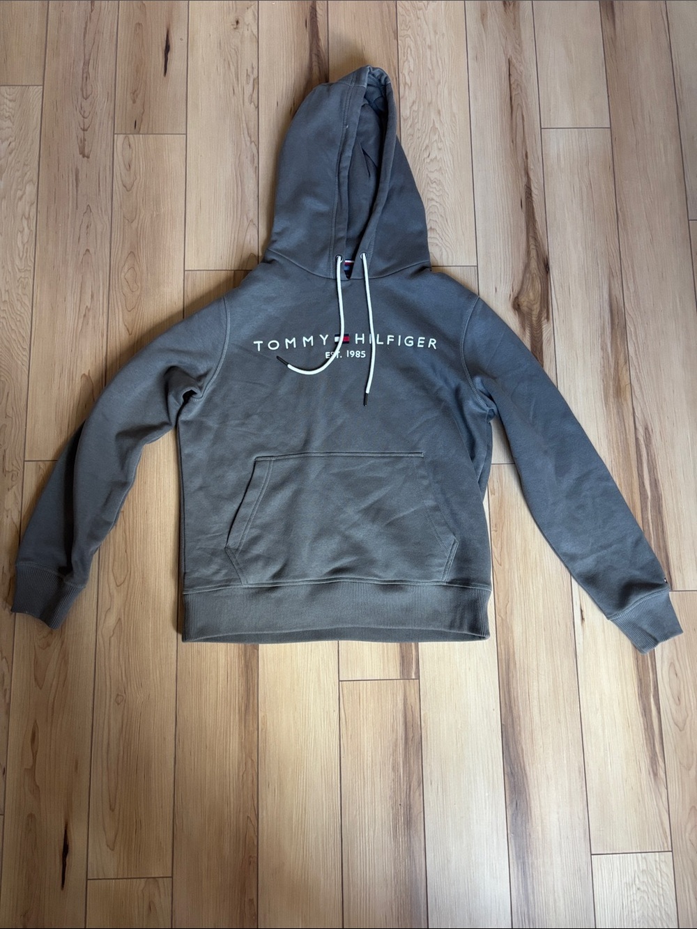 Tommy Hilfiger Men's Gray Hoodie Sweatshirt